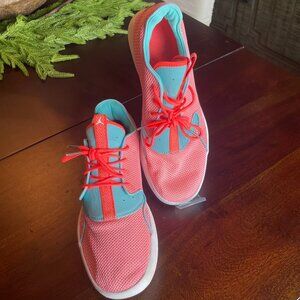 Nike Jordan Eclipse GG Grade School In Hot Lava & Tide Pool Blue Size 9.5